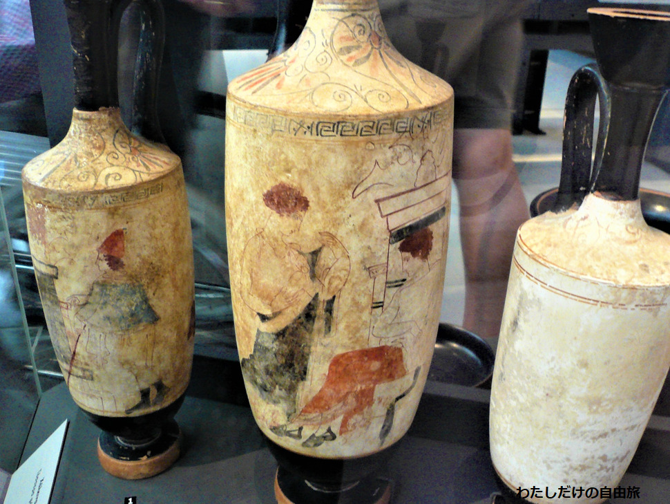 紀元前500年　ギリシャで見つかった水差しのミュージアムコピーです。 神話の地ギリシャ旅行記（18）国立考古学博物館1｜まごっと